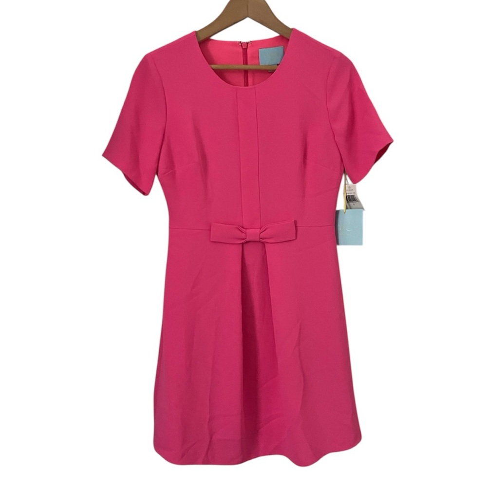 Cece Pink Bow A-line Dress 2 NWT